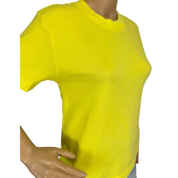 2/$15 Vans Off The Wall Yellow T-Shirt Logo Short Sleeve Womens Size S - Picture 8 of 12